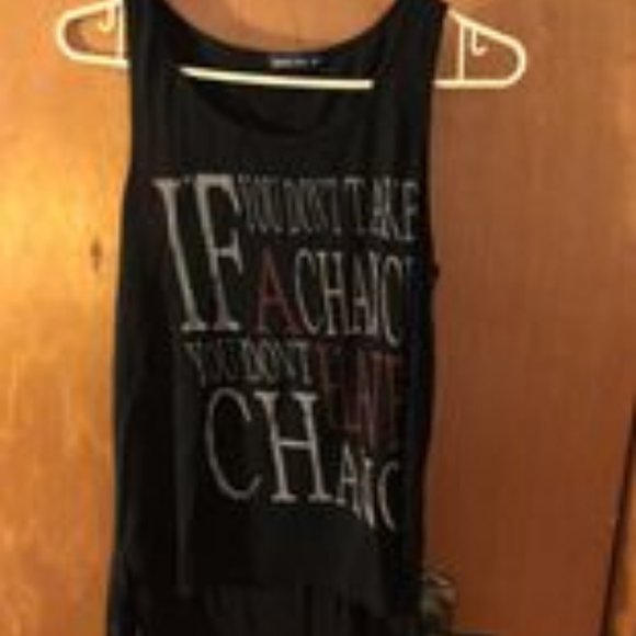 3 Black Tank Tops (1 crop top) - Picture 2 of 3